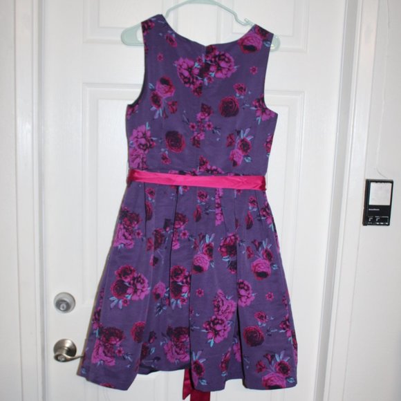 ModCloth Dress Women Large Floral Purple - Picture 5 of 6